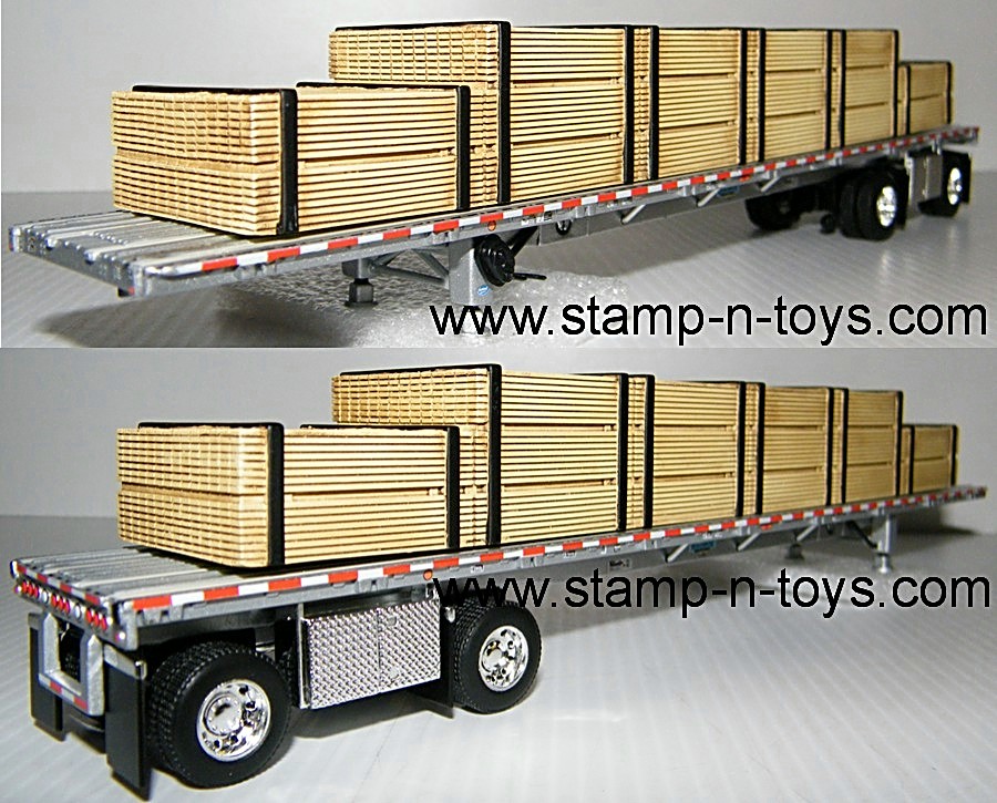 for 53ft DCP PEM Flatbed Trailer 1/64 Logging and Pipe Plastic uprights 5 