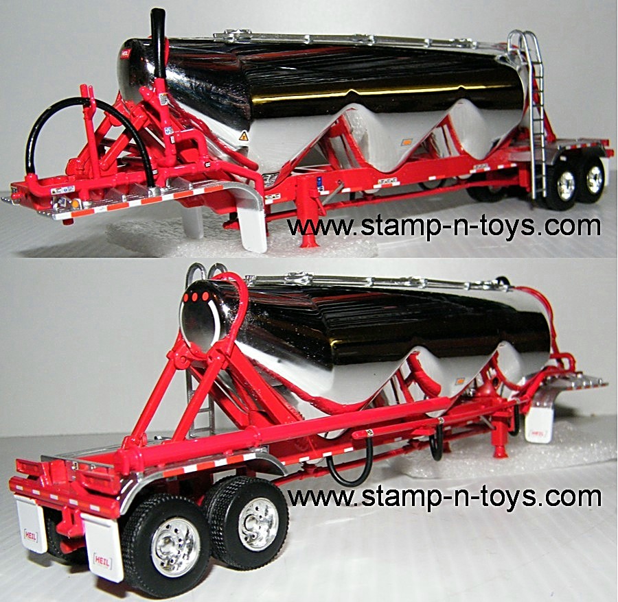 DCP HEIL 3 BAY PNEUMATIC CHOME TANK TRAILER 1/64 600634 T Toys